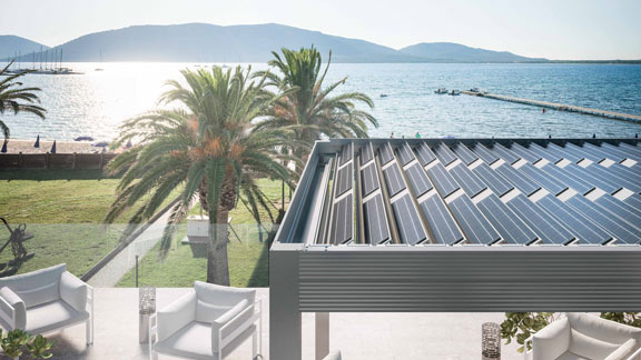 Gibus bioklimatische Pergola - Med Twist
